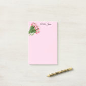 Post-it-Notes-roze Tulpen Post-it® Notes (Op bureau)