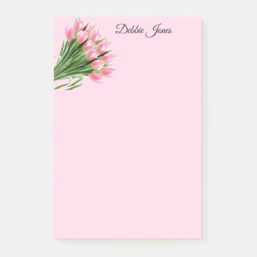 Post-it-Notes-roze Tulpen Post-it® Notes (Voorkant)