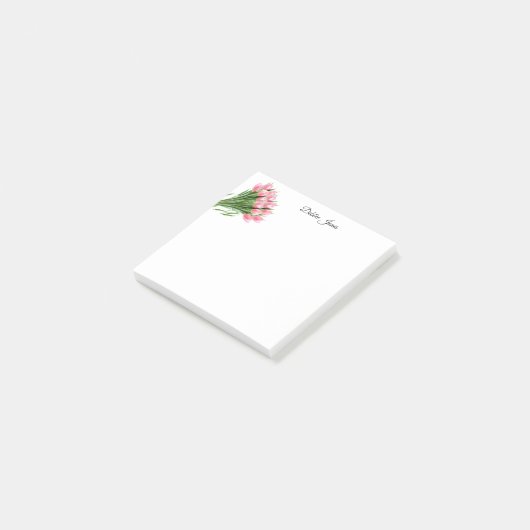 Post-it-Notes-roze Tulpen Post-it® Notes (Schuin)