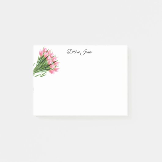 Post-it-Notes-roze Tulpen Post-it® Notes (Voorkant)