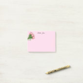 Post-it-Notes-roze Tulpen Post-it® Notes (Op bureau)