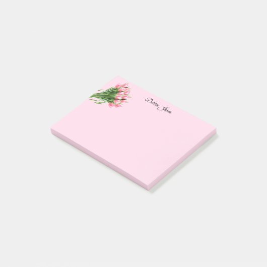 Post-it-Notes-roze Tulpen Post-it® Notes (Schuin)