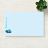 Post it Notes Shoping List Blue Butterfly (Kantoor)