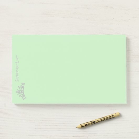 Post it Notes Shoping List Tiara Crown (Op bureau)