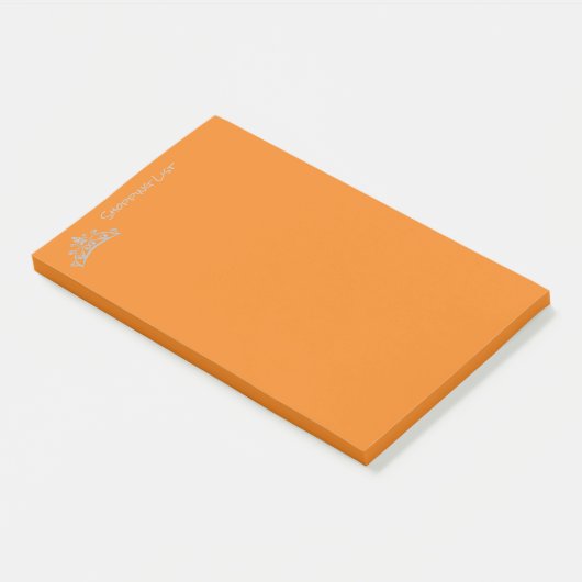 Post it Notes Shoping List Tiara Crown (Schuin)