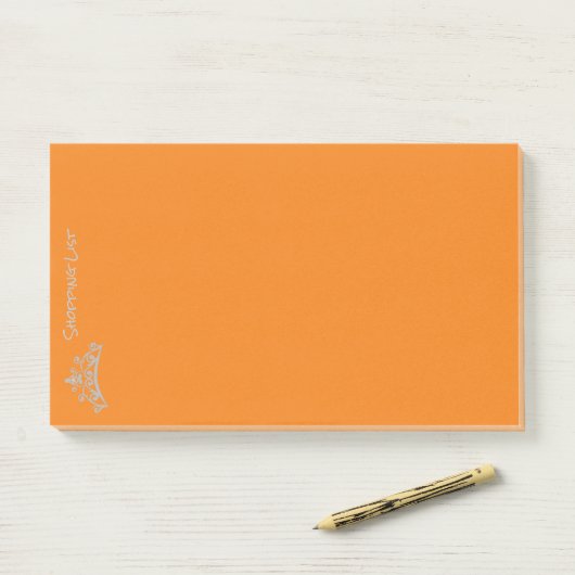 Post it Notes Shoping List Tiara Crown (Op bureau)
