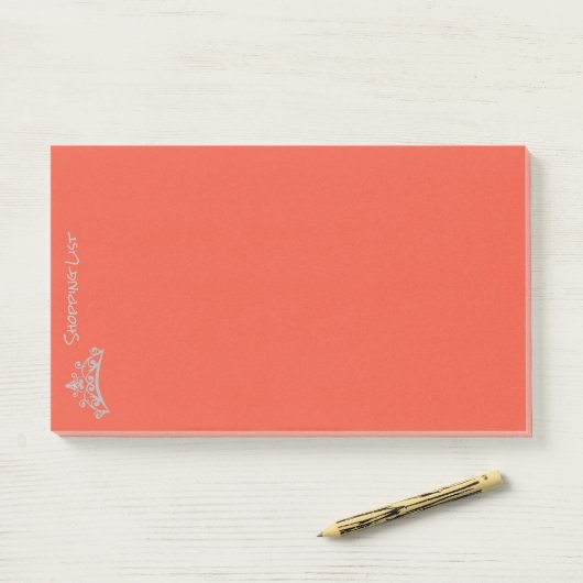 Post it Notes Shoping List Tiara Crown (Op bureau)
