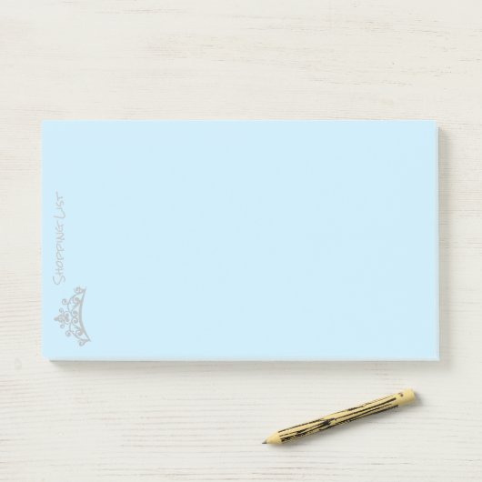 Post it Notes Shoping List Tiara Crown (Op bureau)