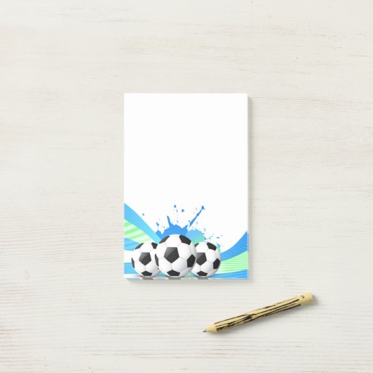 Post-it-Notes-Soccer Post-it® Notes (Op bureau)