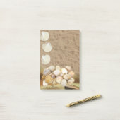 Post-it Notes Strand Schelpen Strandstenen (Op bureau)