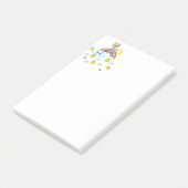 Post-it Notes Unicorn Rainbow Clouds Stars (Schuin)