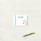 Post-it® notes van schoolverpleegster (Op bureau)