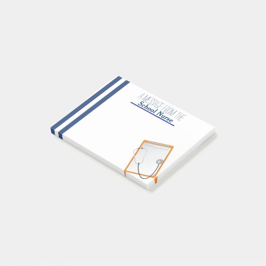 Post-it® notes van schoolverpleegster (Schuin)