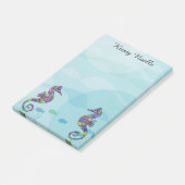 Post-it® notes van zee paarden (Schuin)