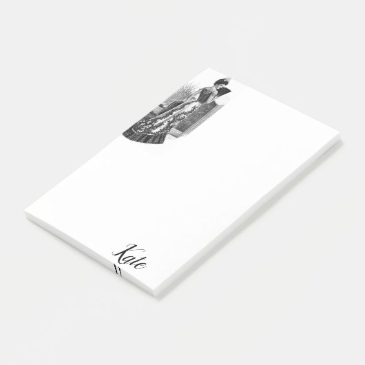 Post-it Notes Vintage Vrouw (Schuin)