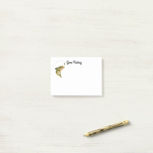 Post-it-Notes-Vissen Post-it® Notes (Op bureau)