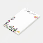 Post-it Notes Vlinder Bloemen (Schuin)