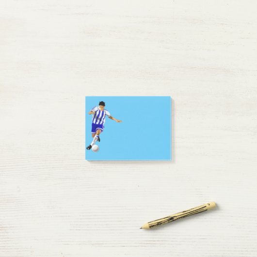 Post-it-Notes-Voetbalspeler Post-it® Notes (Op bureau)