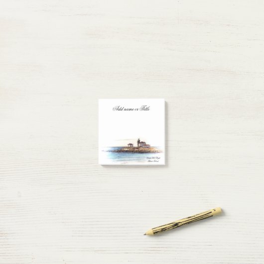 Post-it notes Watch Hill Lighthouse Rhode Island (Op bureau)