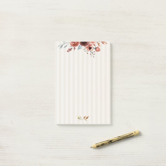 Post-it® notes waterverf & Stripes (Op bureau)