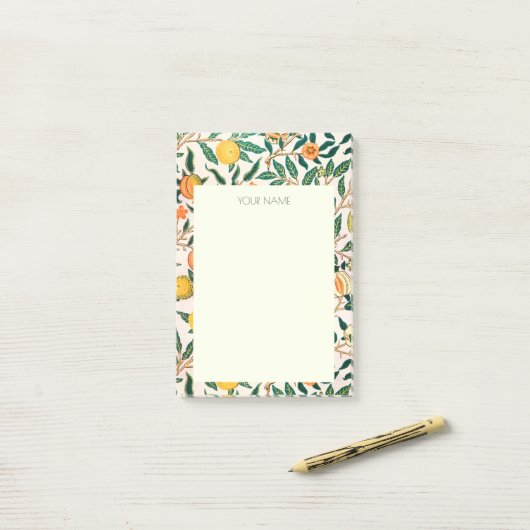 POST-IT NOTES WILLIAM MORRIS YELLOW POMEGRANATES (Op bureau)