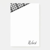 Post-it Notes Wit en Zwart Geruit (Voorkant)