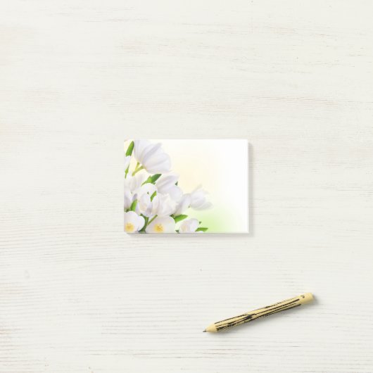 Post-it-Notes-Witte Tulpen Post-it® Notes (Op bureau)
