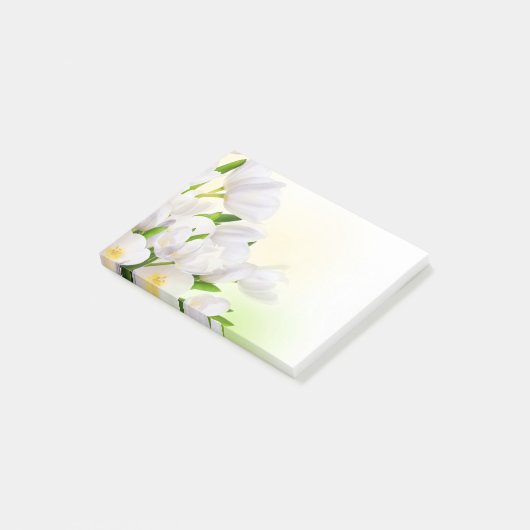 Post-it-Notes-Witte Tulpen Post-it® Notes (Schuin)