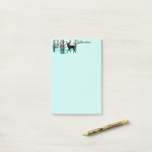 Post-it-Notes Yellowstone-hert Post-it® Notes (Op bureau)