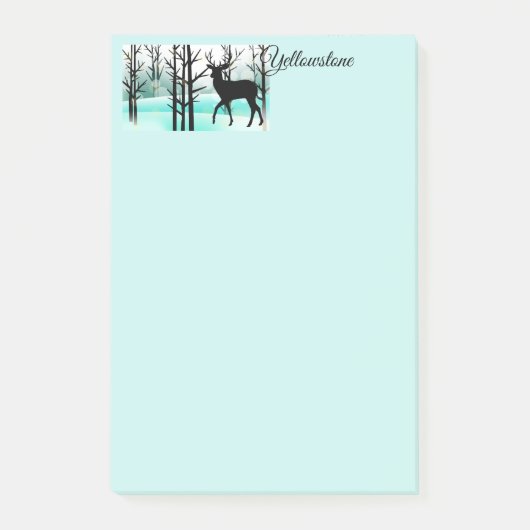 Post-it-Notes Yellowstone-hert Post-it® Notes (Voorkant)