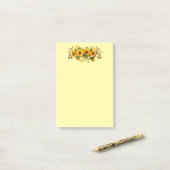 Post-it-Notes-zonnebloemen Post-it® Notes (Op bureau)