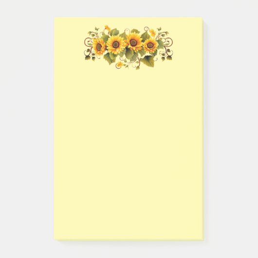 Post-it-Notes-zonnebloemen Post-it® Notes (Voorkant)