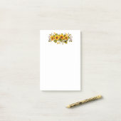 Post-it-Notes-zonnebloemen Post-it® Notes (Op bureau)