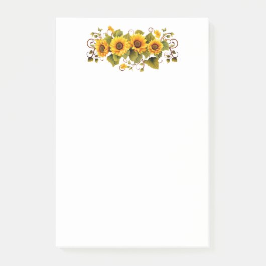 Post-it-Notes-zonnebloemen Post-it® Notes (Voorkant)