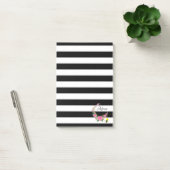 Post-it Notes Zwart Streep Bumblebee Bloemen (Kantoor)