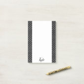 Post-it Notes Zwarte en Witte Cirkels (Op bureau)