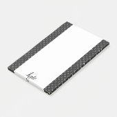 Post-it Notes Zwarte en Witte Cirkels (Schuin)