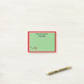 Post-it Notitie - Draak en Rode Rand Post-it® Notes (Op bureau)