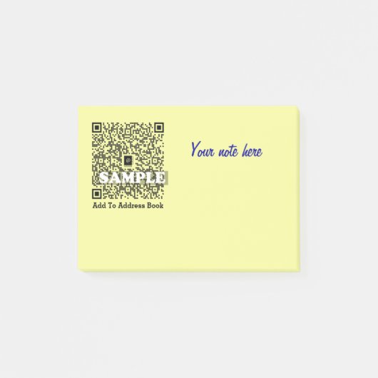 Post-it notitie met QR-code Post-it® Notes (Voorkant)