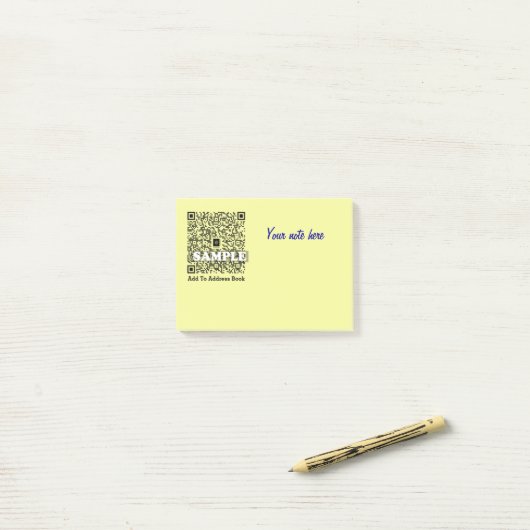 Post-it notitie met QR-code Post-it® Notes (Op bureau)