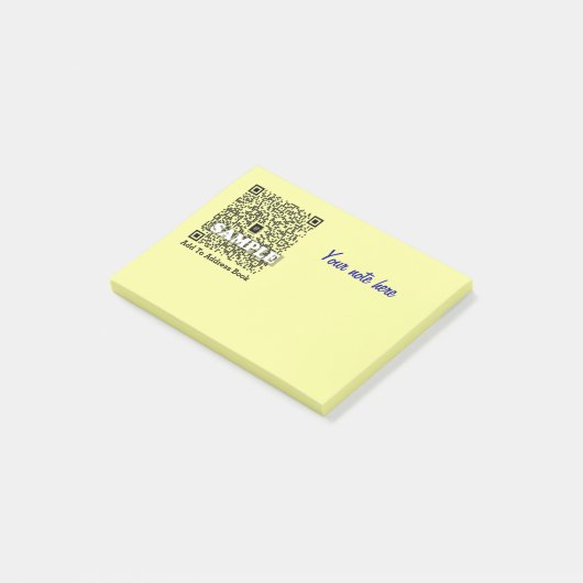 Post-it notitie met QR-code Post-it® Notes (Schuin)
