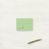 Post-it Notitieblok - Green Feather Pen Post-it® Notes (Op bureau)