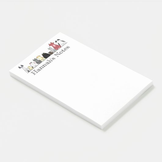 Post-it Notitieblok - Rij Katjes Post-it® Notes (Schuin)