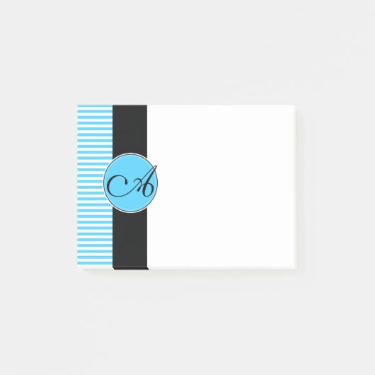 Post-it notities, aangepast monogram post-it® notes (Voorkant)