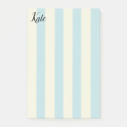 Post-it Notities Blauw Beige Streep Post-it® Notes (Voorkant)