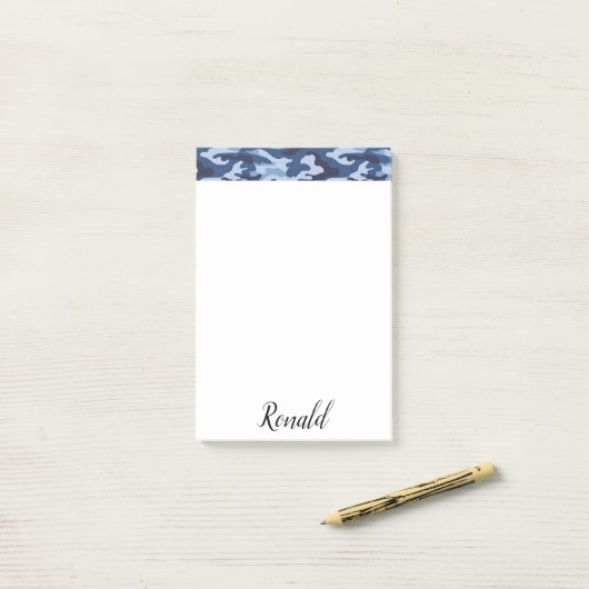 Post-it Notities Blauwe Leger Post-it® Notes (Op bureau)