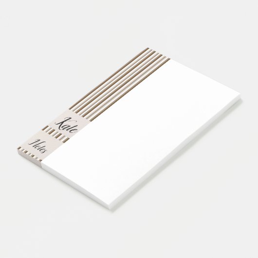 Post-it Notities Bruine Strepen Post-it® Notes (Schuin)