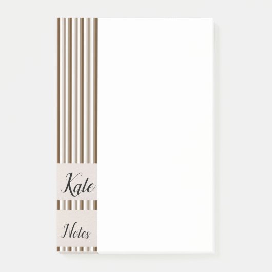 Post-it Notities Bruine Strepen Post-it® Notes (Voorkant)