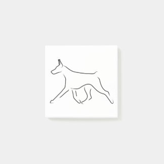 Post-it notities - Doberman Line Art verzamelen Post-it® Notes
