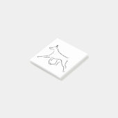 Post-it notities - Doberman Line Art verzamelen Post-it® Notes (Schuin)